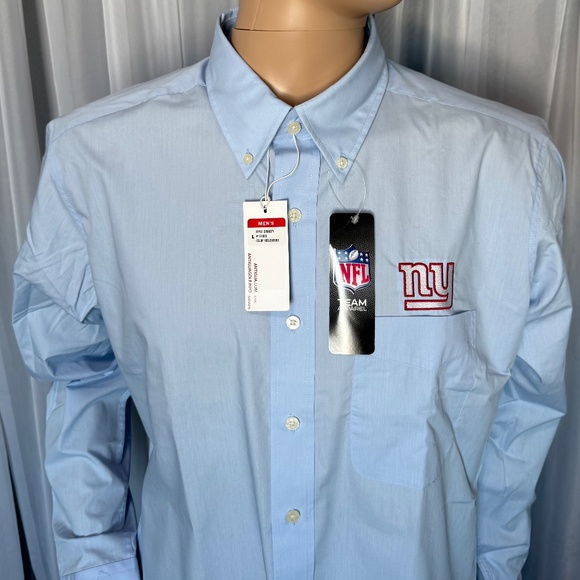 ANTIGUA NFL Team Apparel New York Giants Full-Button Front Shirt (Size L) - Picture 11 of 15